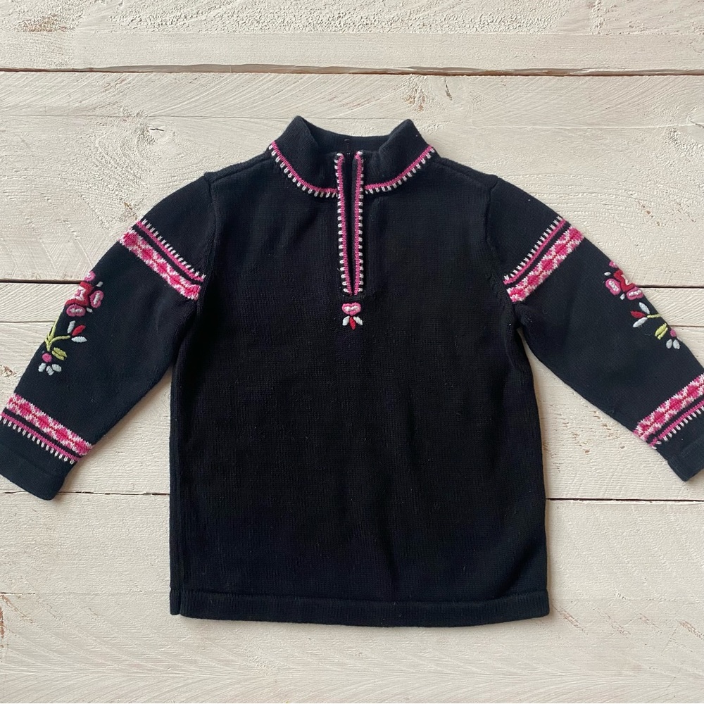 Hanna Andersson Zip Front Sweater